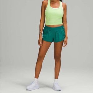 Lululemon Hotty Hot Low-Rise Lined Short Teal 2.5in Size 10